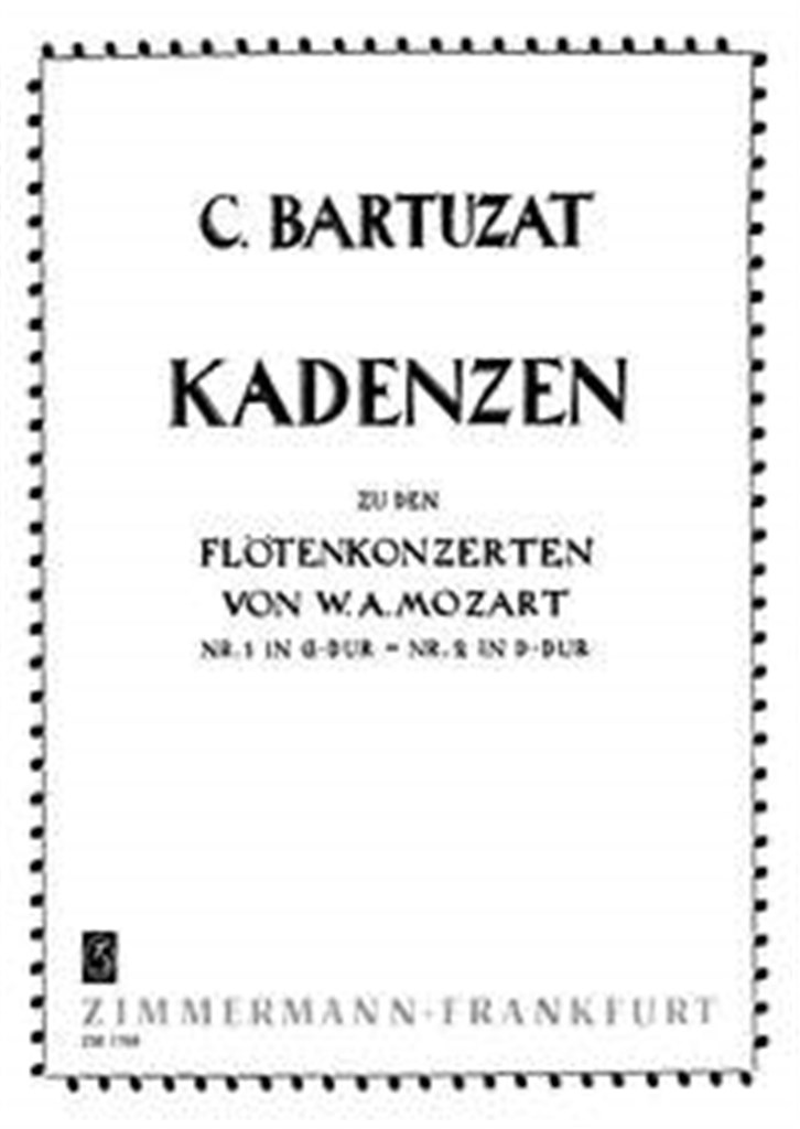 Kadenzen zu den Flötenkonzerten